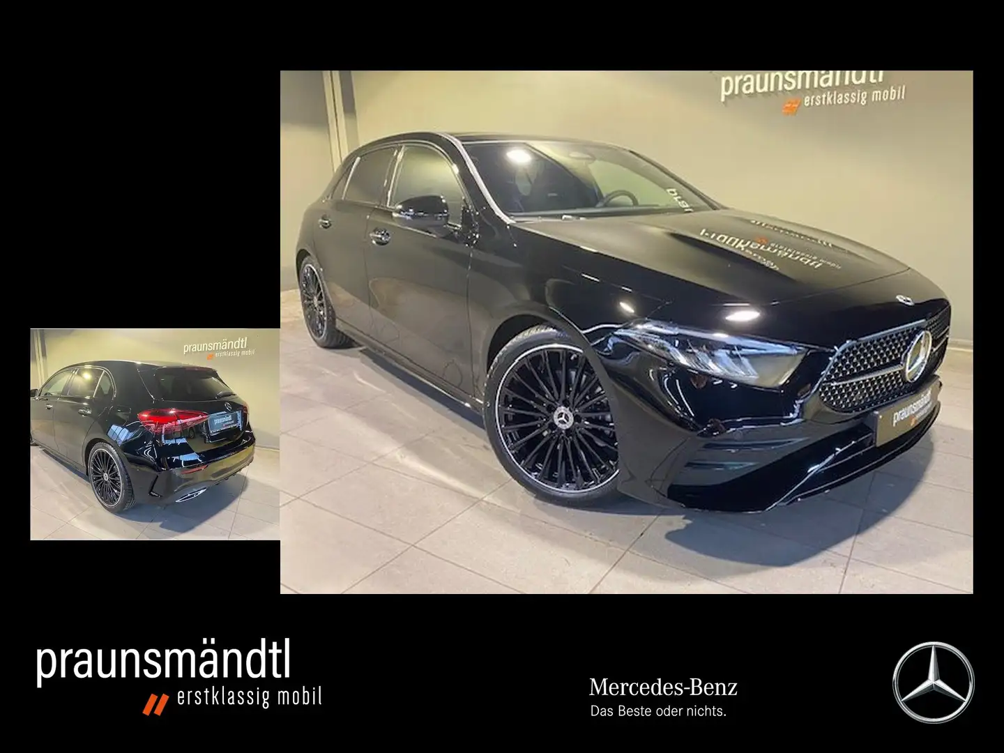 Mercedes-Benz A 200 d AMG Night Pano/Kamera/19"/TotwMBUX/Ambie Zwart - 1
