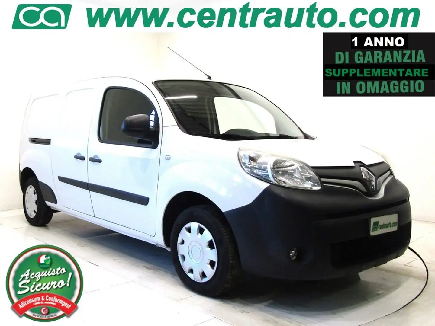 Renault Kangoo 1.5 dci Express Maxi Van *AUTOCARRO* 2POSTI* +IVA* Blanc - 1