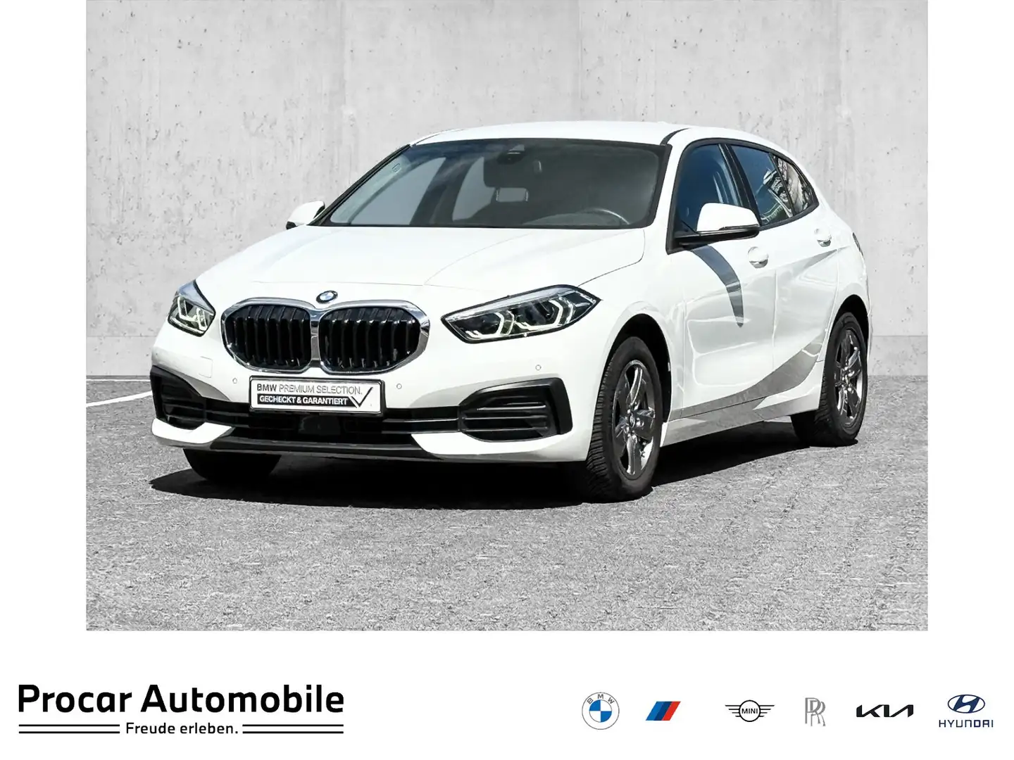 BMW 116 d Advantage LED+PDC+DAB+TEMPOMAT+LM+SHZ Blanc - 1