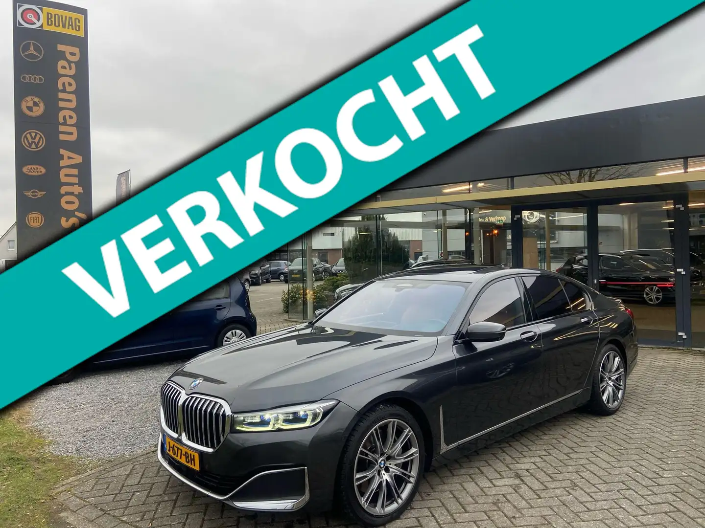 BMW 740 7-serie 740d xDrive High Executive|Pano|Virtual|36 Gris - 1