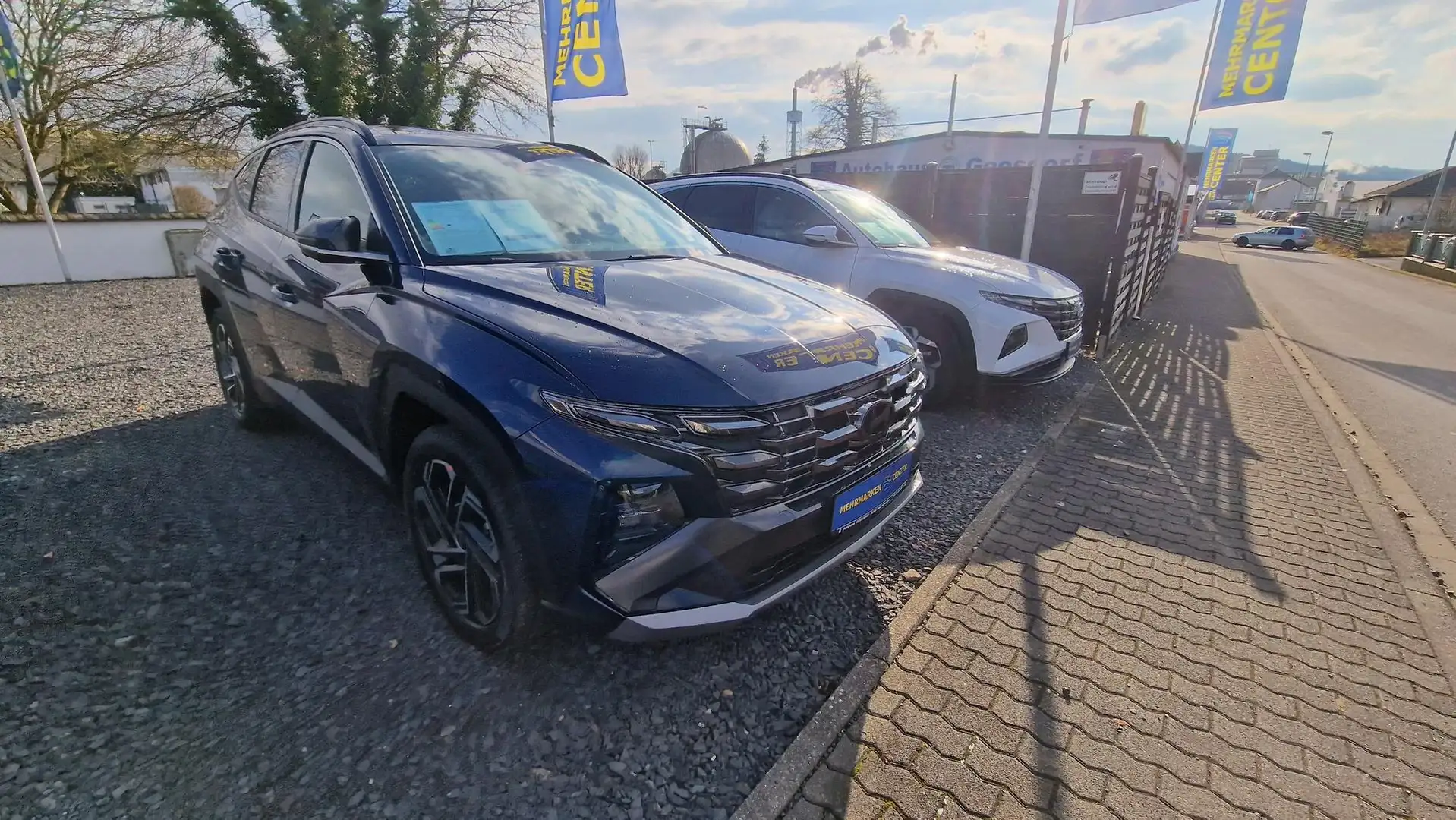 Hyundai TUCSON Prime FL 215PS Panoramadach, El. Sitze, El.Heck... Azul - 2
