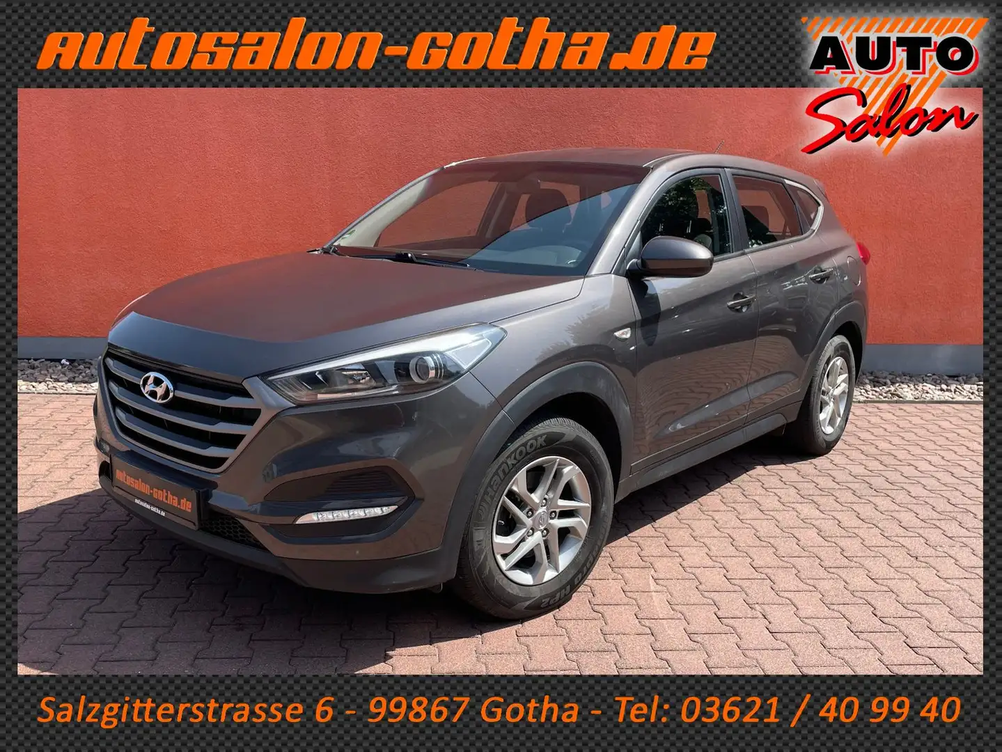 Hyundai TUCSON 2.0 CRDi 4WD STANDHZG+KLIMA FON AHK LMR Gris - 1