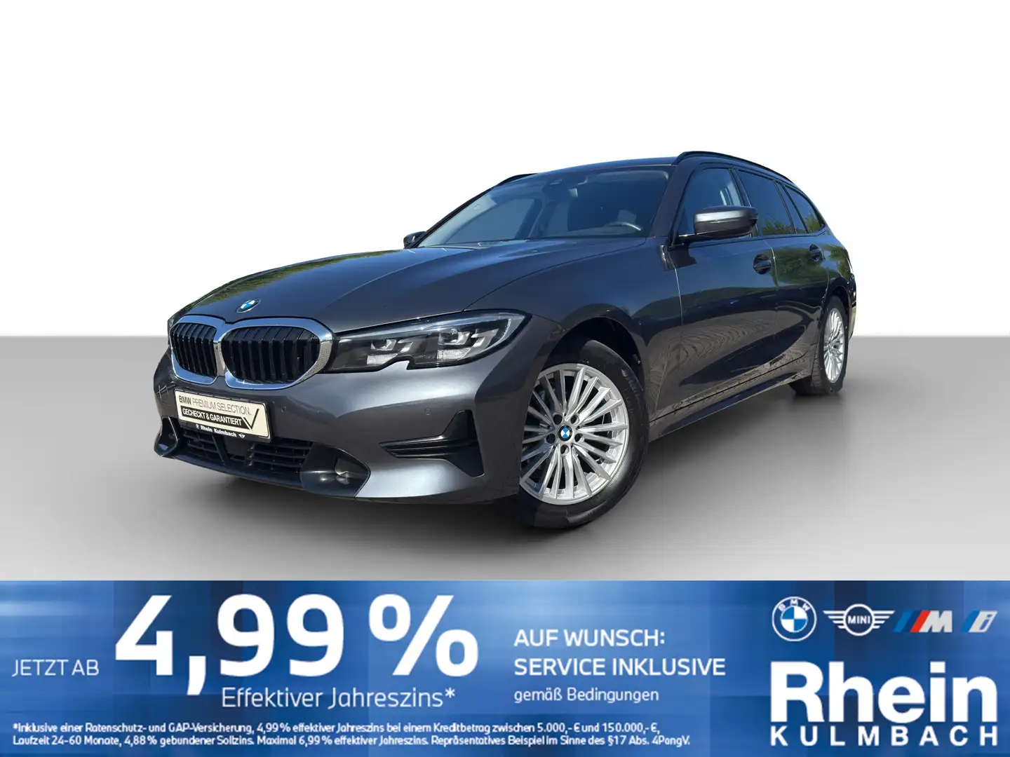 BMW 318 d Touring Sport Line Navi LED ACC Hifi Shz Gris - 1