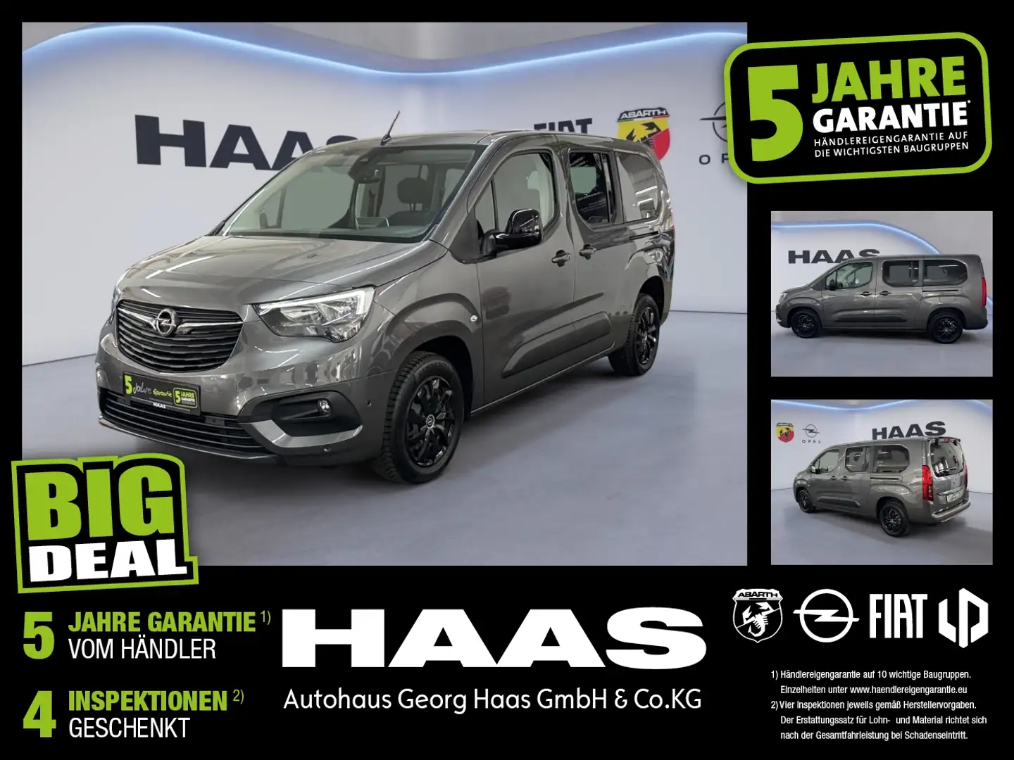 Opel Combo Life E 1.2 Turbo Klimaautomatik, Bluetooth Grau - 1