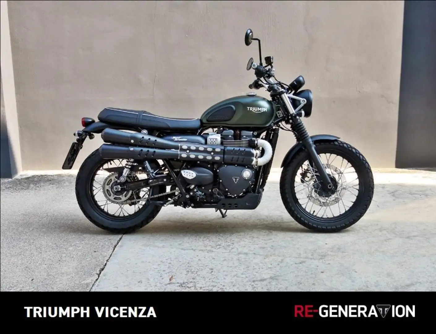 Triumph Street Scrambler Verde - 1