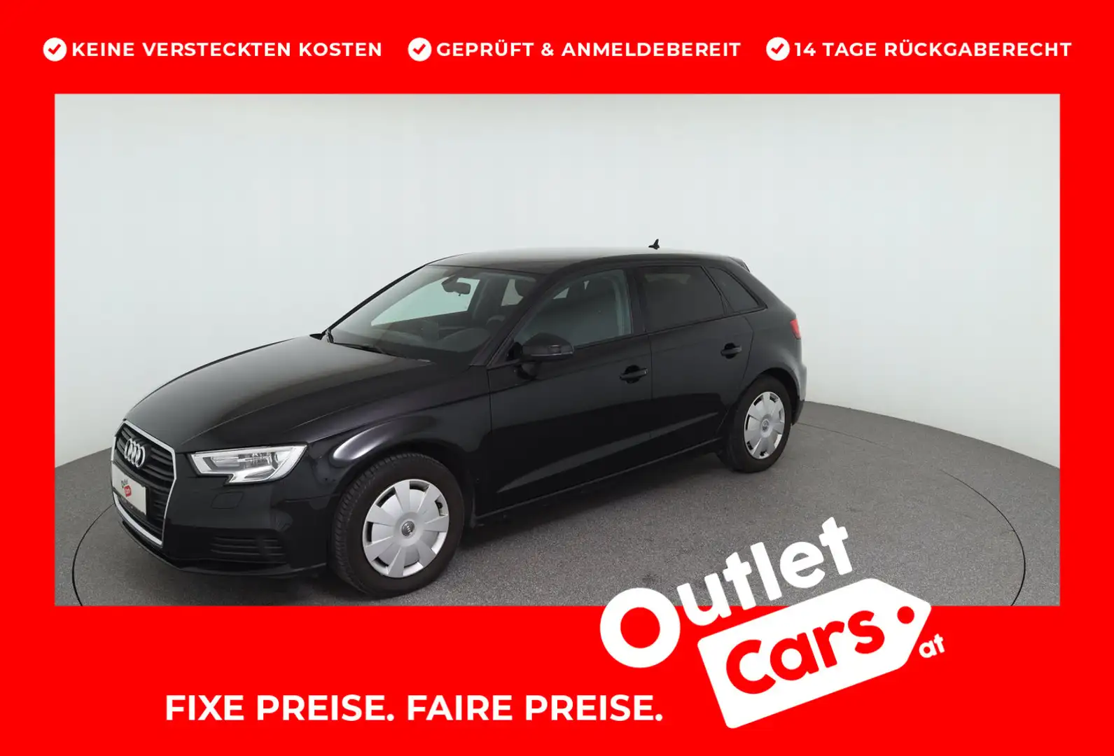 Audi A3 35 TDI Negro - 1