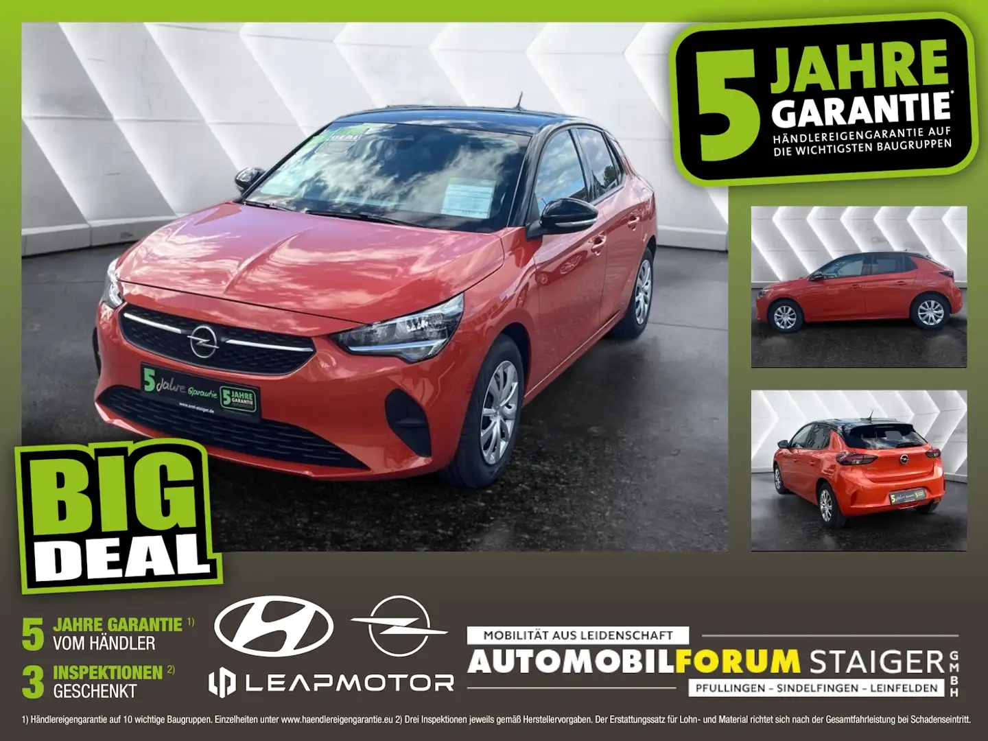 Opel Corsa F 1.2 Edition Matrix Kam. Navi PDC SHZ Orange - 1