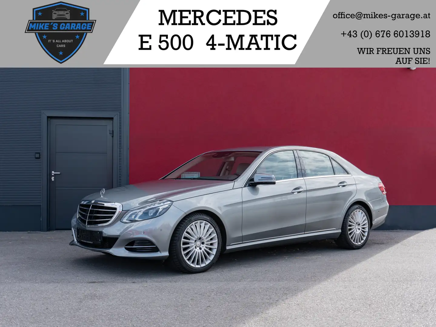 Mercedes-Benz E 500 E500 4-MATIC *1.BESITZ* *ACC* *MASSAGE* *LED* Grau - 1
