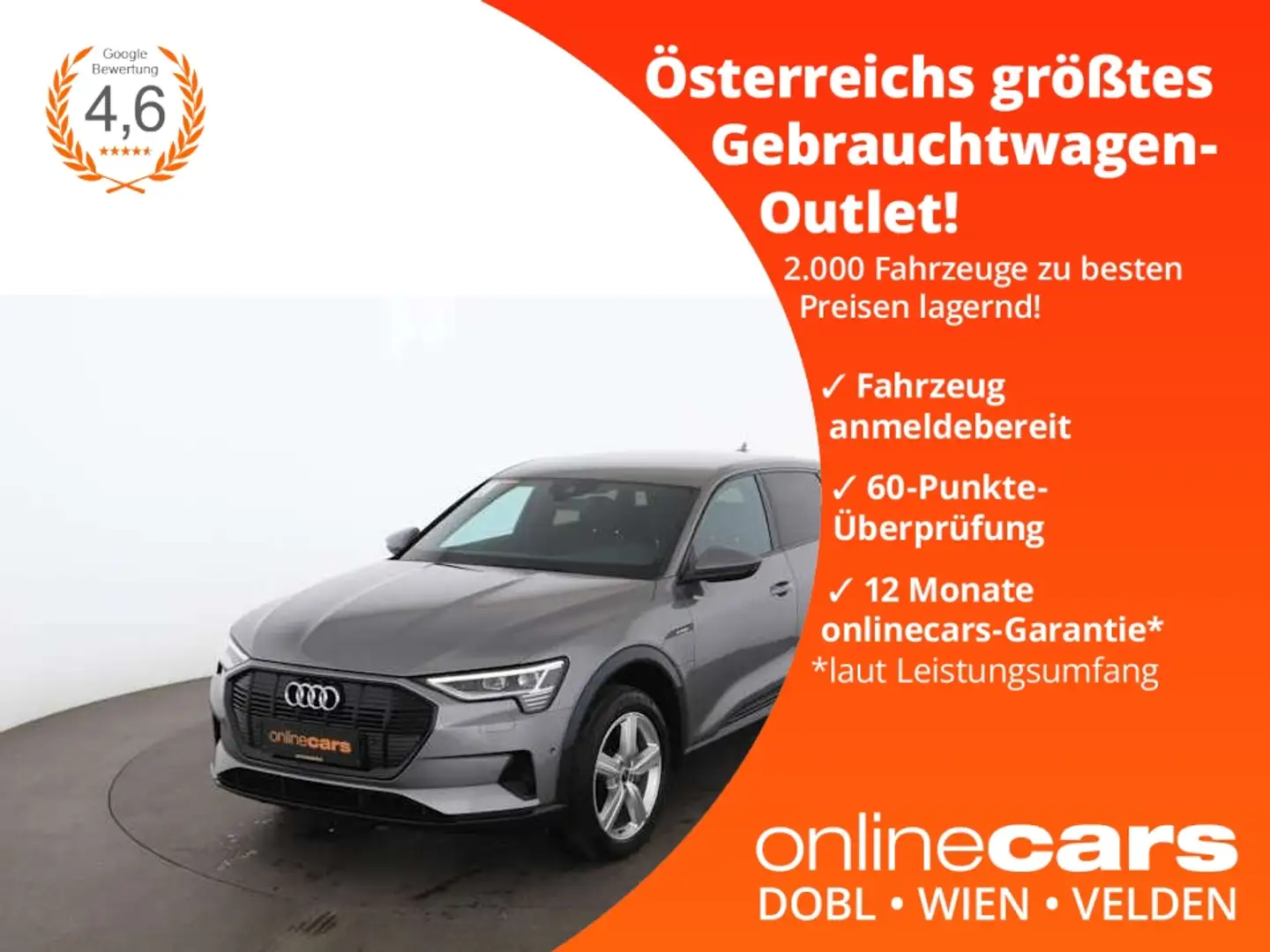 Audi e-tron 55 quattro advanced 95kWh Aut LED LUFT NAV Grey - 1
