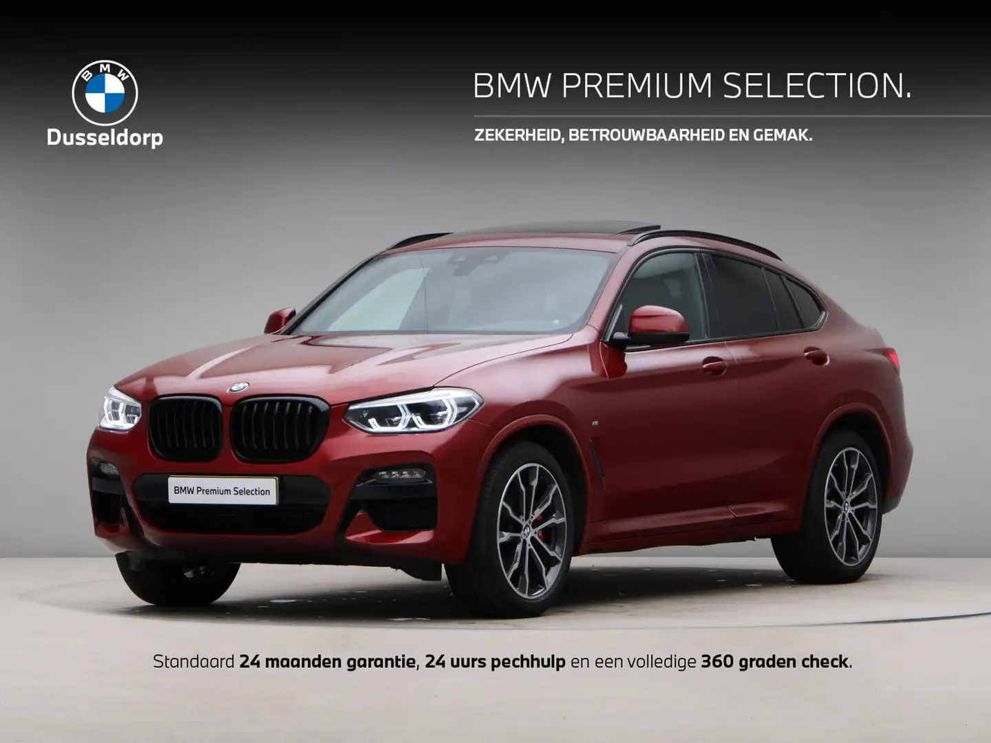 BMW X4 xDrive30i High Exe M-Sport Aut. Rood - 1