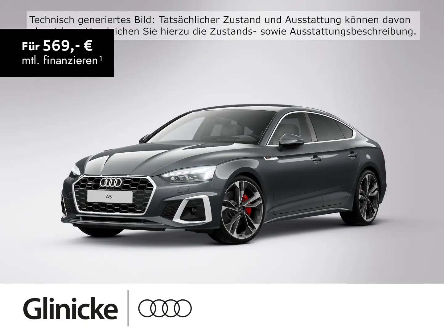 Audi A5 45 TFSI quattro S-line AHK Matrix Grau - 1
