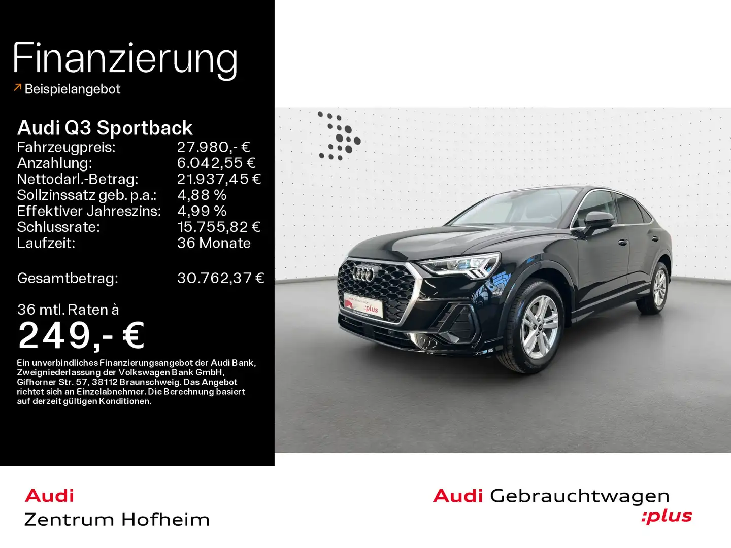 Audi Q3 35 TFSI*LED*Virtual*Navi+*APS*KLIMA Schwarz - 1