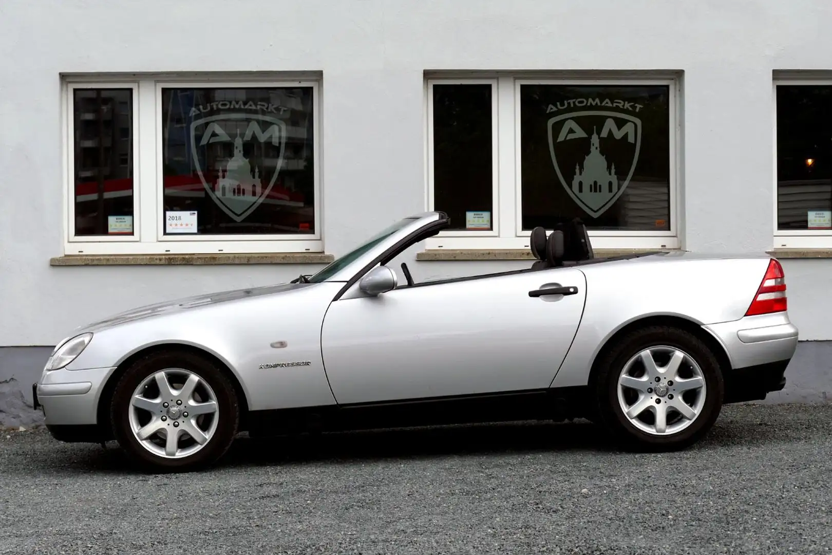 Mercedes-Benz SLK 230 2.3 Kompressor Leder*1.Hand*82TKM! Plateado - 2