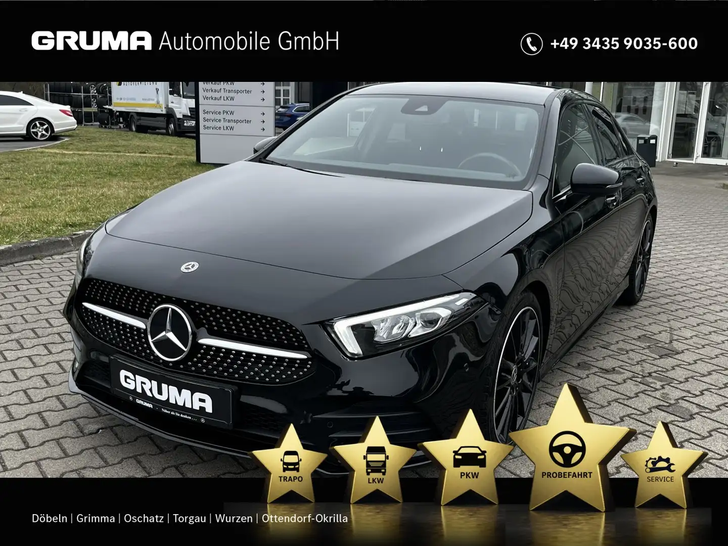 Mercedes-Benz A 200 A 200 Limousine AMG+Night+19"+CarPlay+Kamera+LED Noir - 1