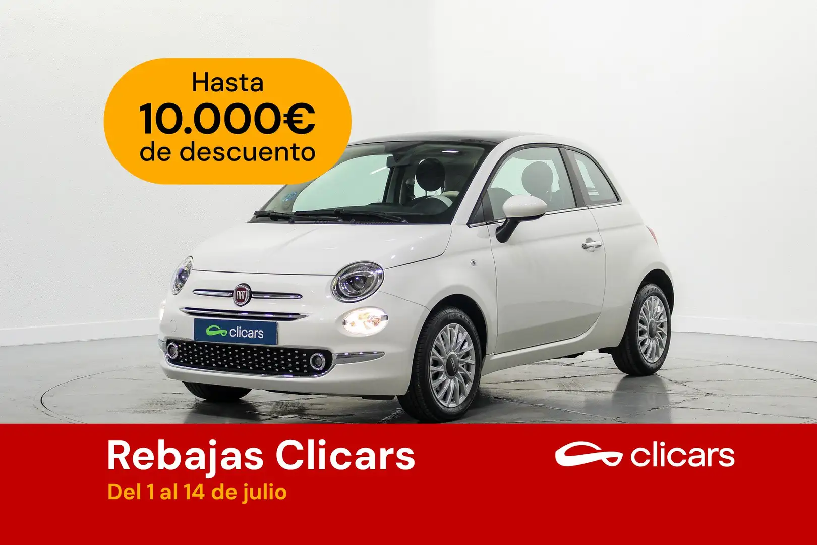 Fiat 500 1.0 Hybrid Monotrim 52kW Blanco - 1
