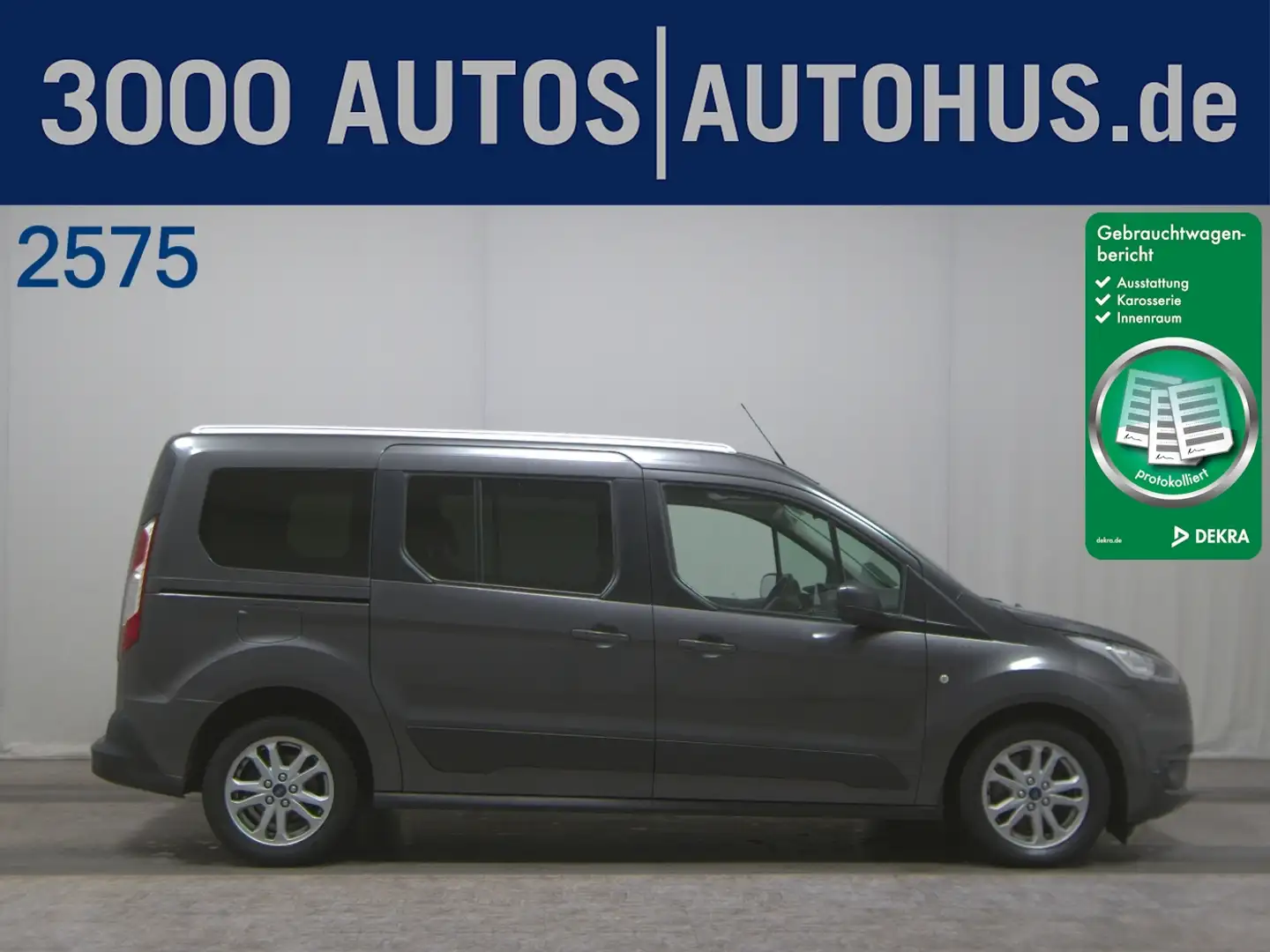 Ford Grand Tourneo Connect 1.5 EB Navi ACC AHK RFK Gris - 1