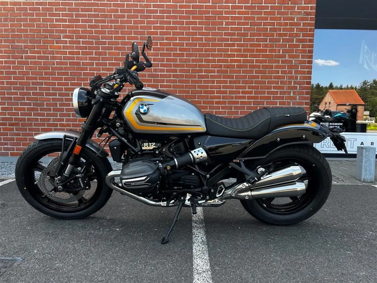 BMW R 12 NIEUWE MOTOR NIET INGESCHREVEN Argent - 1