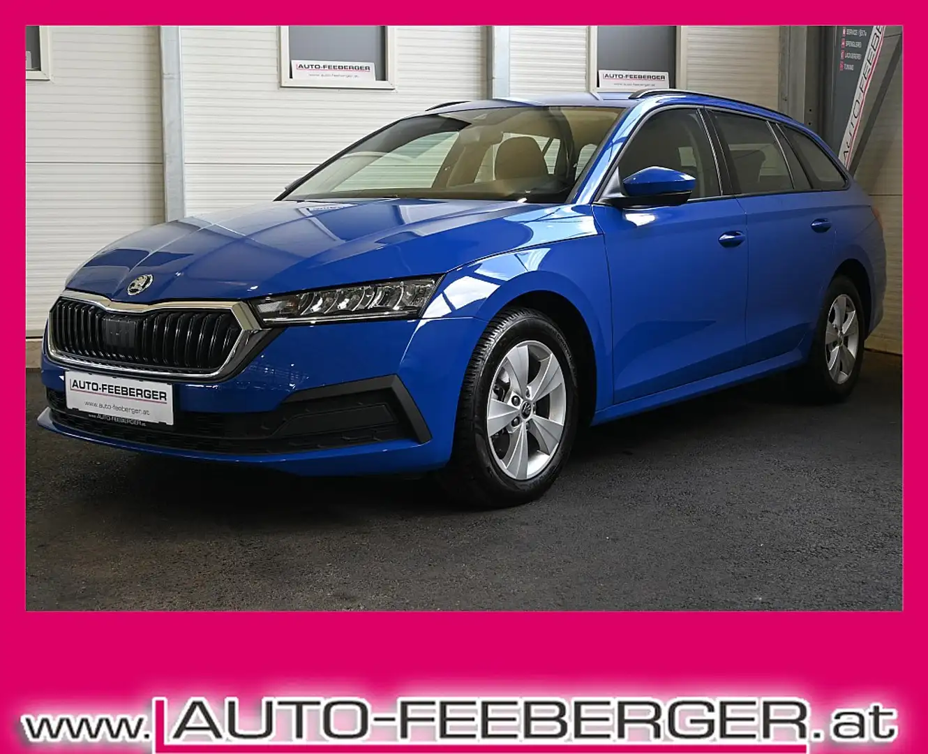 Skoda Octavia Combi 2,0 TDI Active,LED,Tempomat,Mirror-Link,C... Blauw - 1