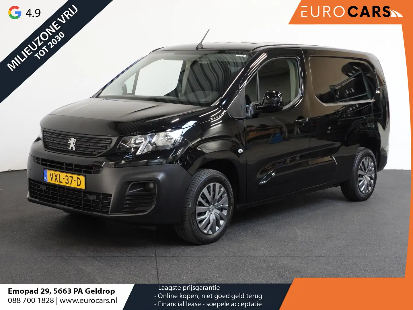 Peugeot Partner 1.5 BlueHDi 100pk L2 Trekhaak Bluetooth Airco Park Zwart - 1