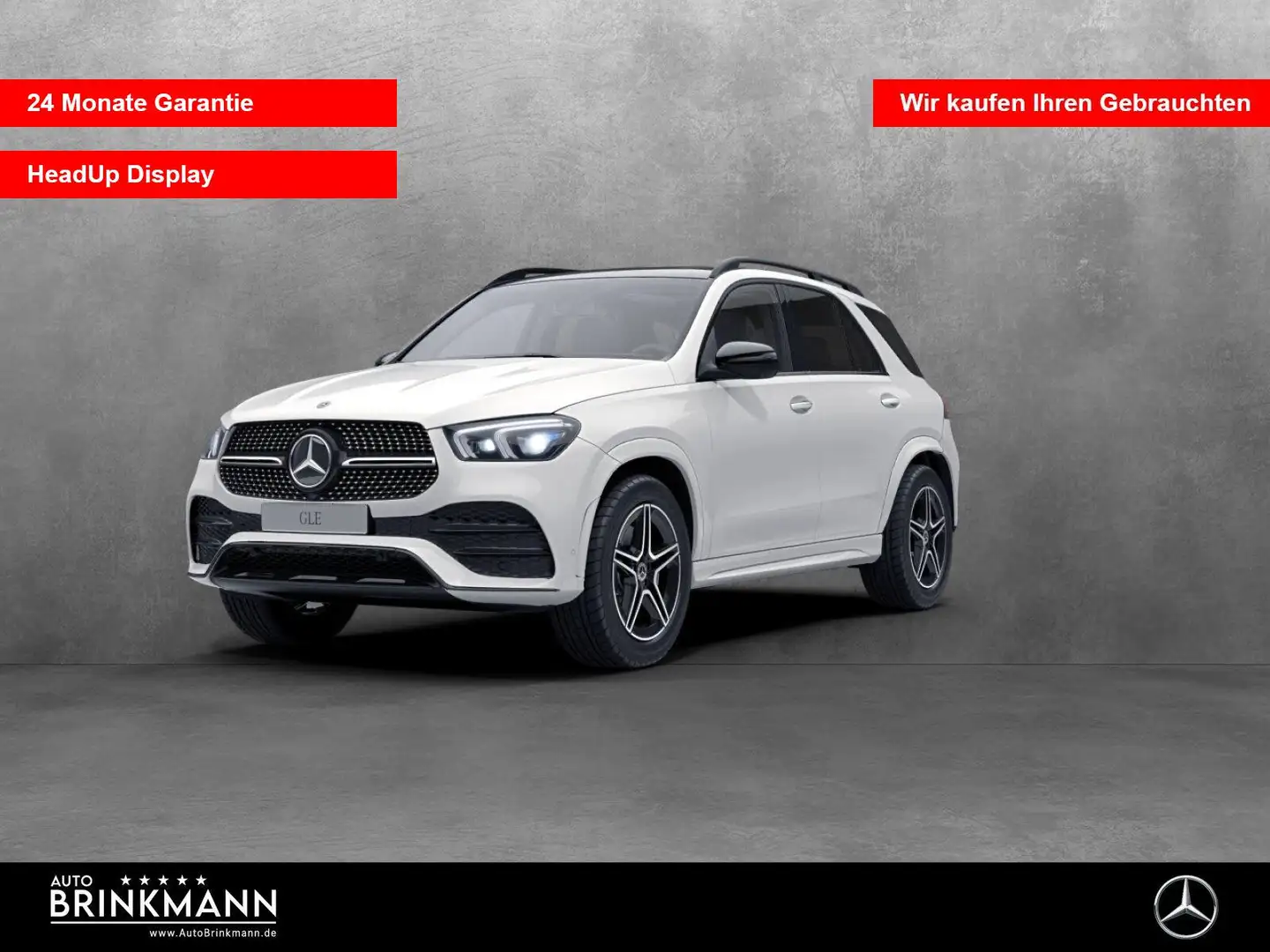 Mercedes-Benz GLE 350 GLE 350 d 4M AMG-LINE/PANO-SHD/360°KAM/HEAD-UP Weiß - 1