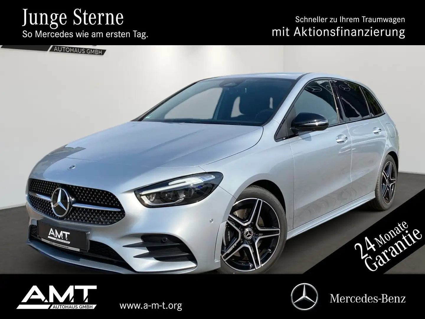 Mercedes-Benz B 220 d AMG-Premium*AKH*Distronic*Multibeam*360° Silber - 1