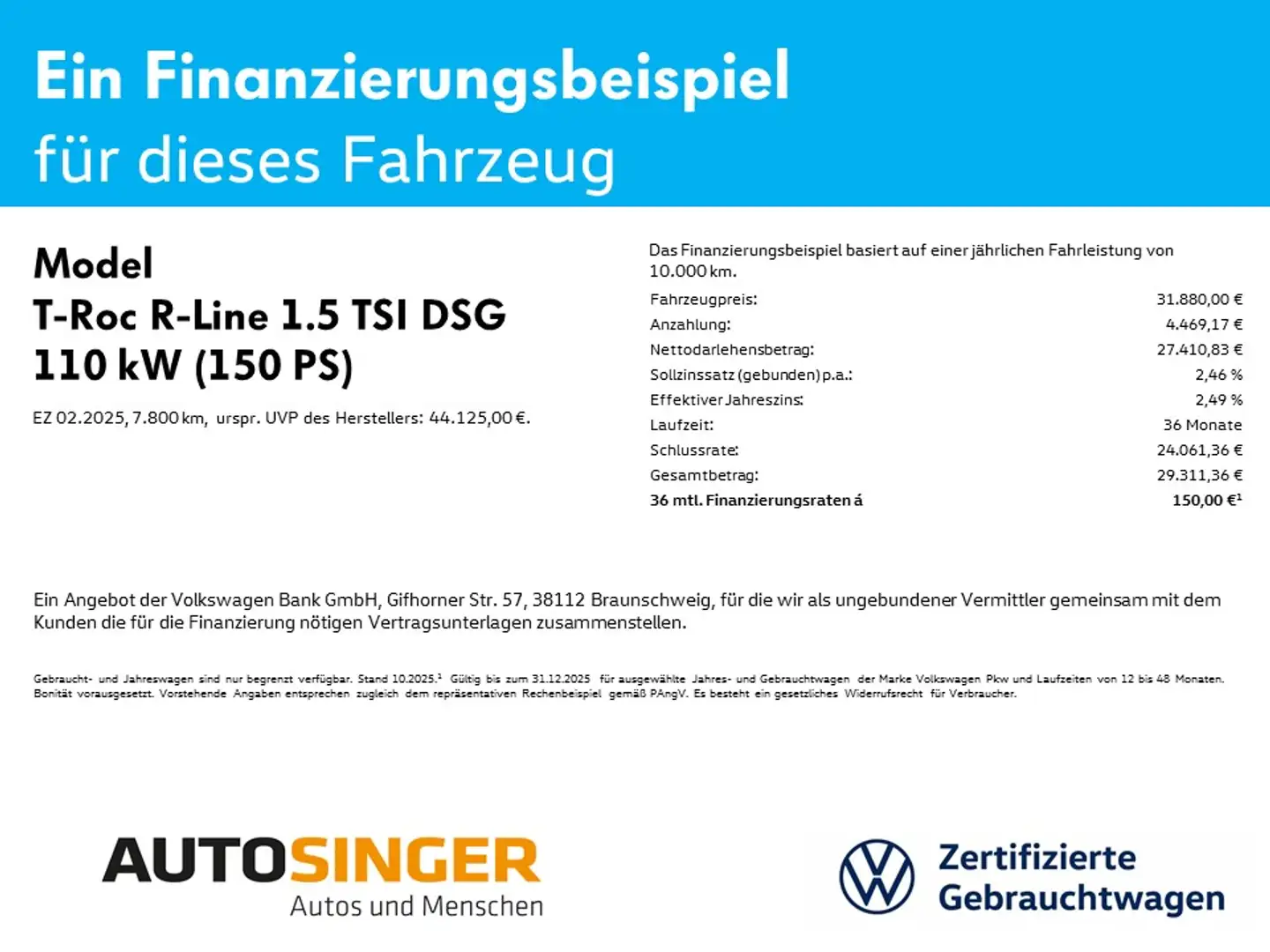 Volkswagen T-Roc R-Line 1.5 TSI DSG *AHK*MASSAGE*ACC*R-CAM* Weiß - 2