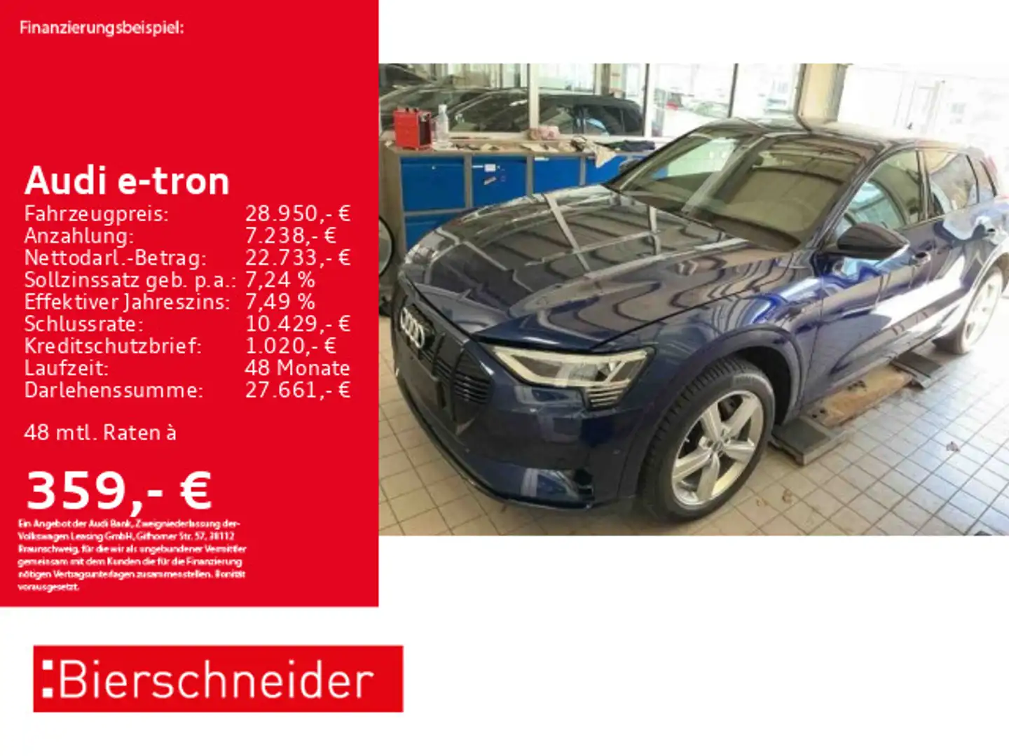 Audi e-tron 50 qu 21 STANDKLIMA SHZ CAM Blau - 1