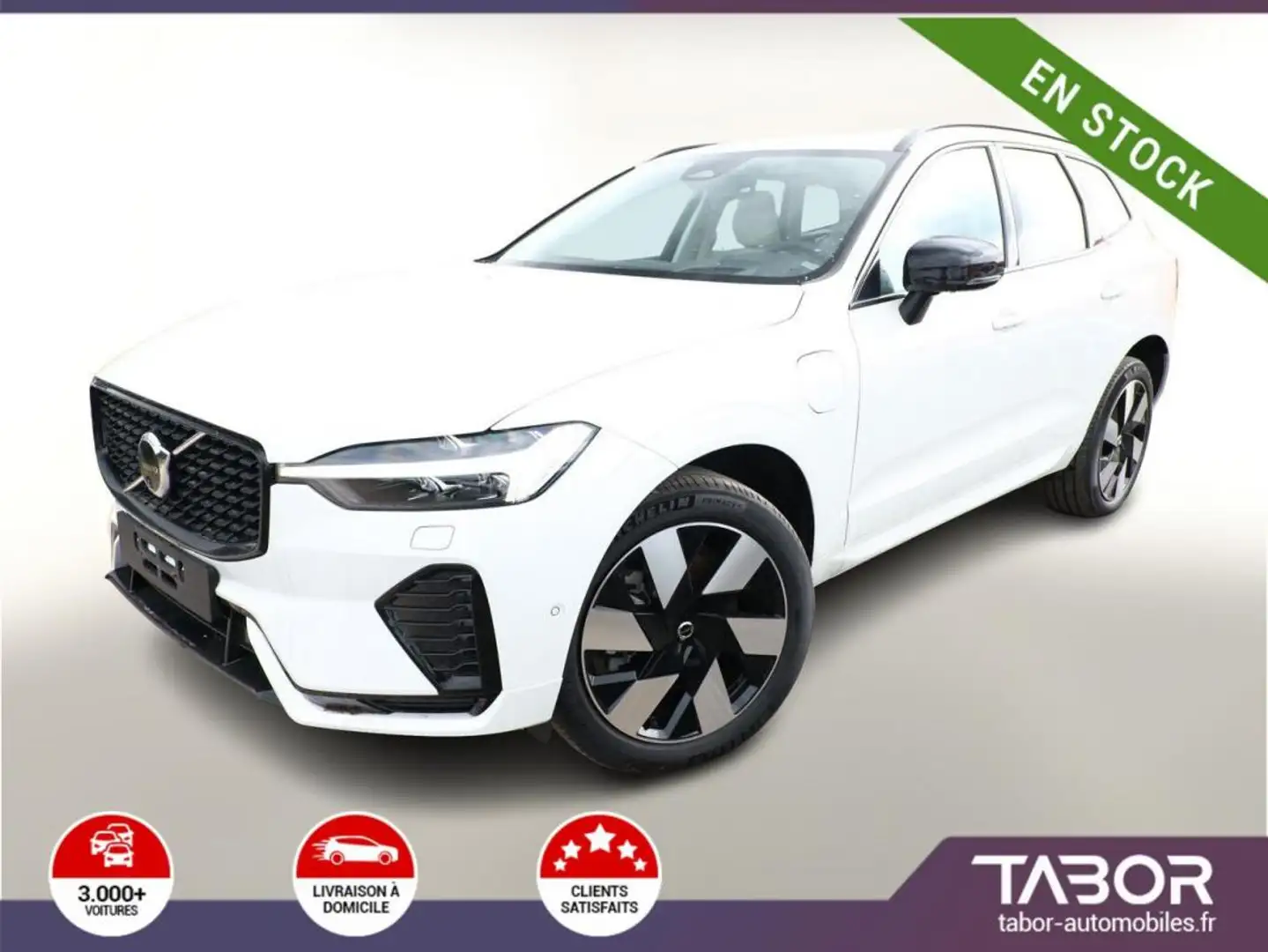 Volvo XC60 T6 AWD Ultra Dark SANS MALUS Blanc - 1