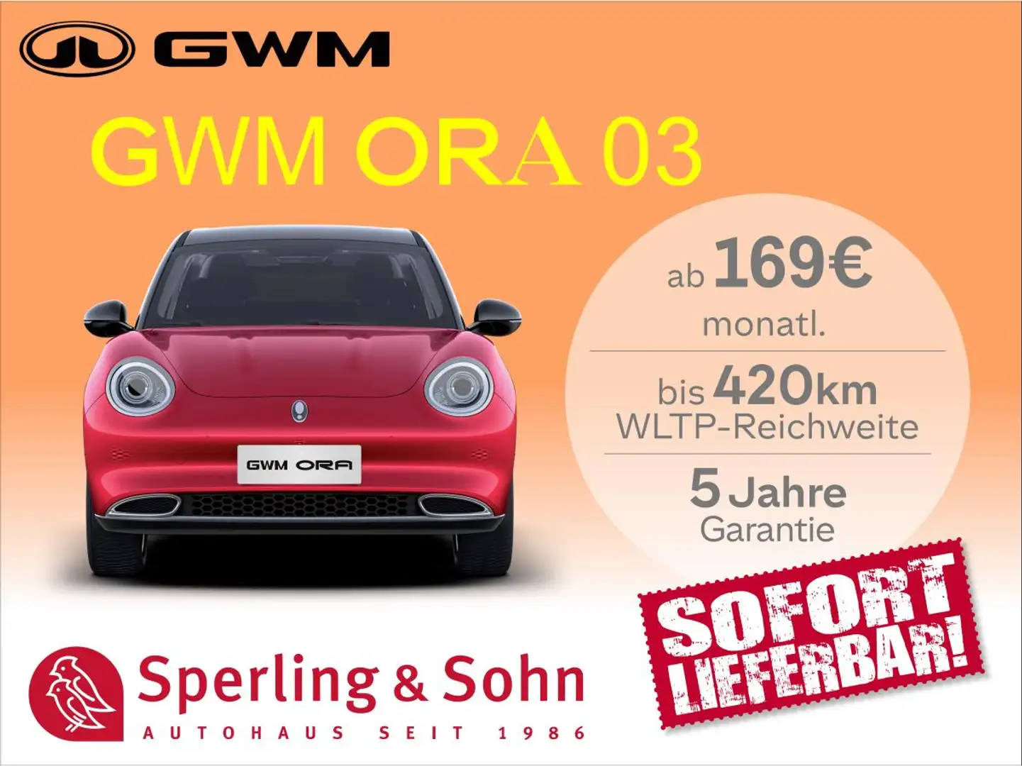 GWM ORA 03 400 PRO mit Wärmepumpe ✔️⚡ Inkl. Bereitstellungsko Schwarz - 1