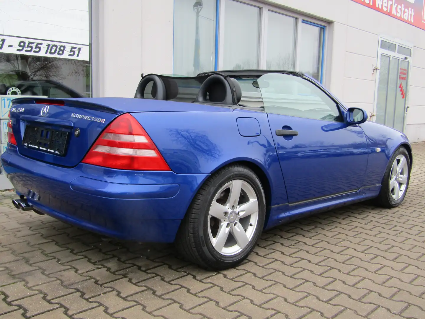 Mercedes-Benz SLK 230 SLK-Klasse Kompressor, Top Zustand, Kein Rost Blau - 2
