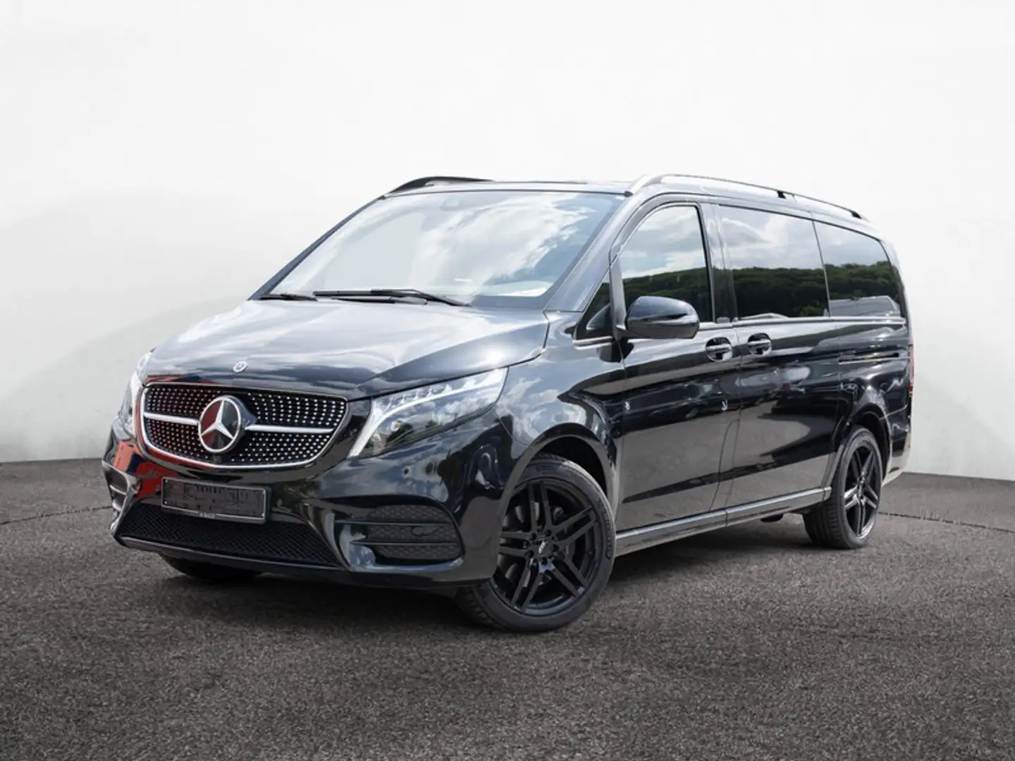 Mercedes-Benz V 300 4M Lang AMG/LED/Avantgarde/Navi/AHK/Burm Schwarz - 1