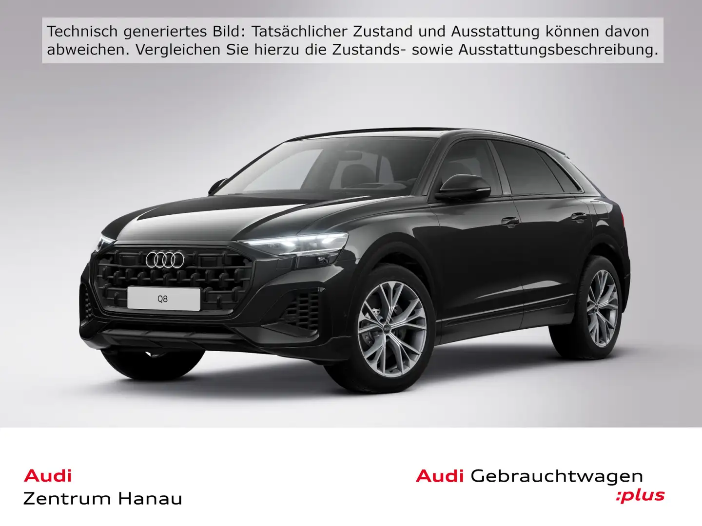 Audi Q8 55 TFSIe quattro S-LINE*PANO*LUFT*AHK*MATRIX* Schwarz - 1