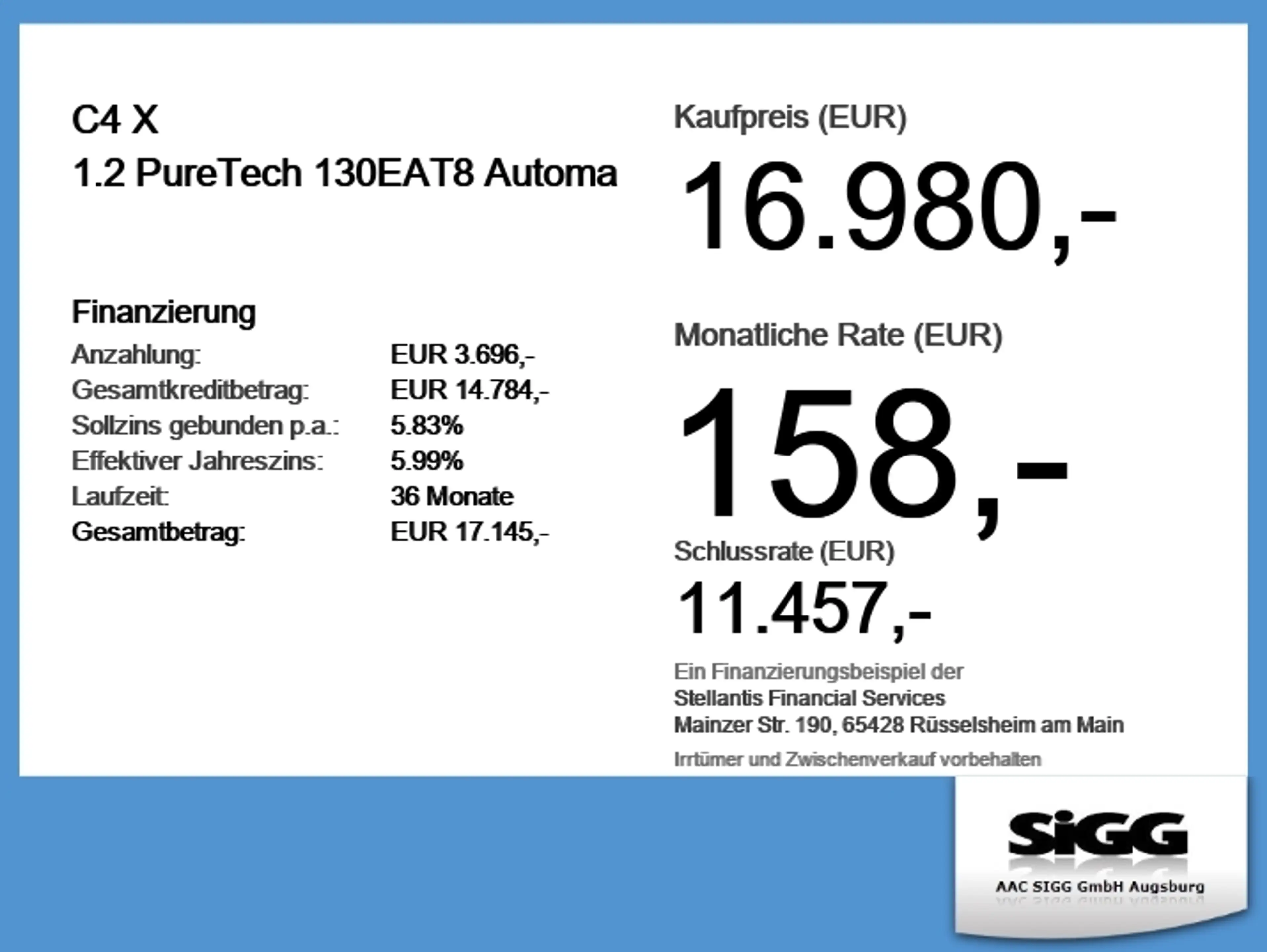 Citroen C4 X 1.2 PureTech 130EAT8 Automa Vollausstattung — photo 6