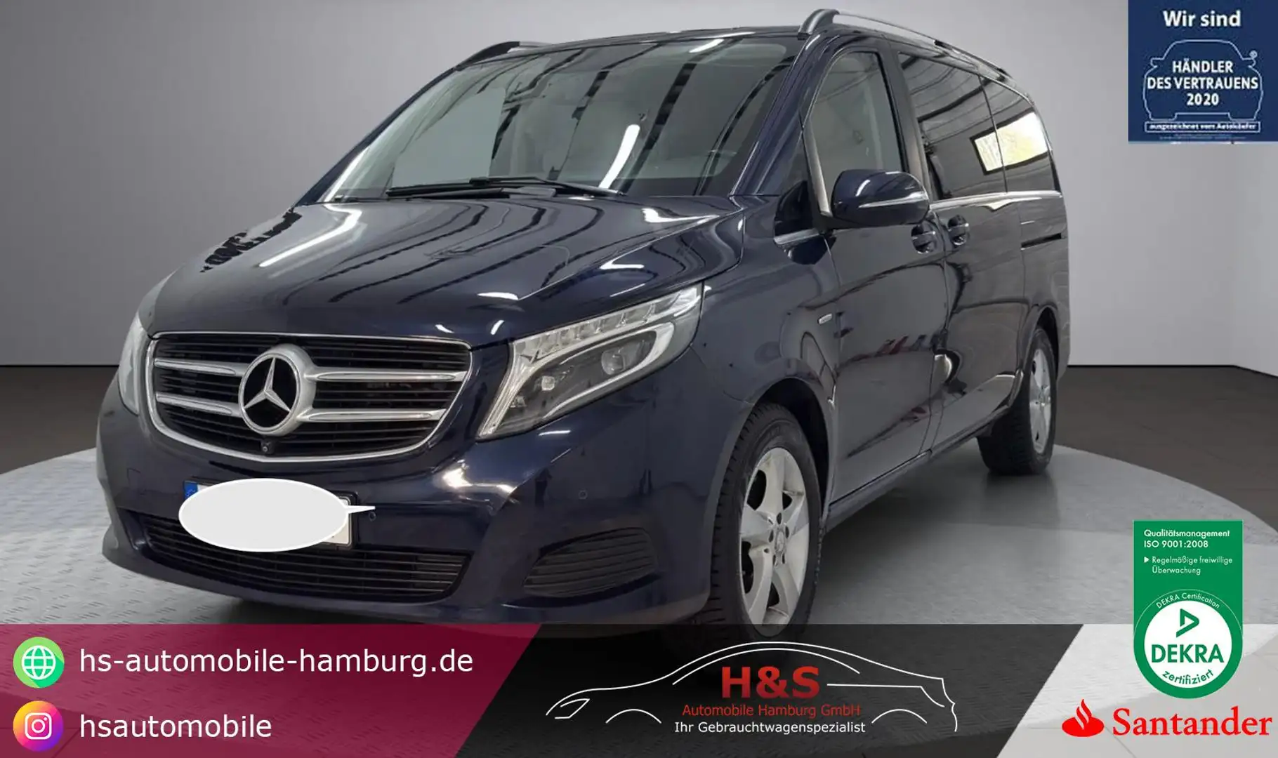 Mercedes-Benz V V 250 CDI AVANTGARDE lang*AHK*Sitzheizung Blau - 1
