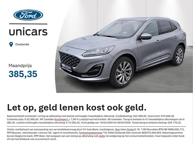 Ford Kuga 2.5i FHEV Aut. 140kW Vignale TREKHAAK - BTW-WAGEN