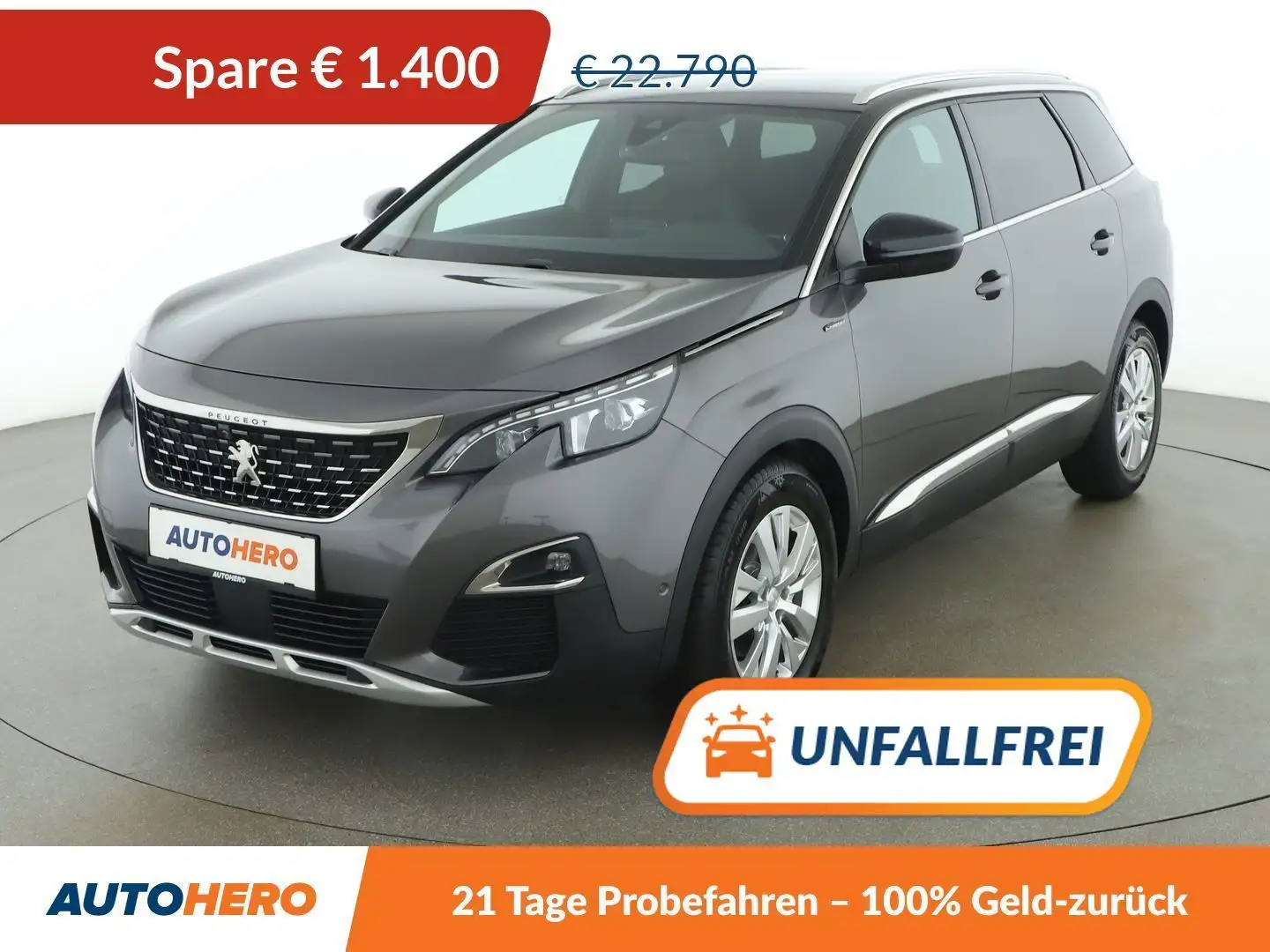Peugeot 5008 1.5 Blue-HDi GT Line Gris - 1