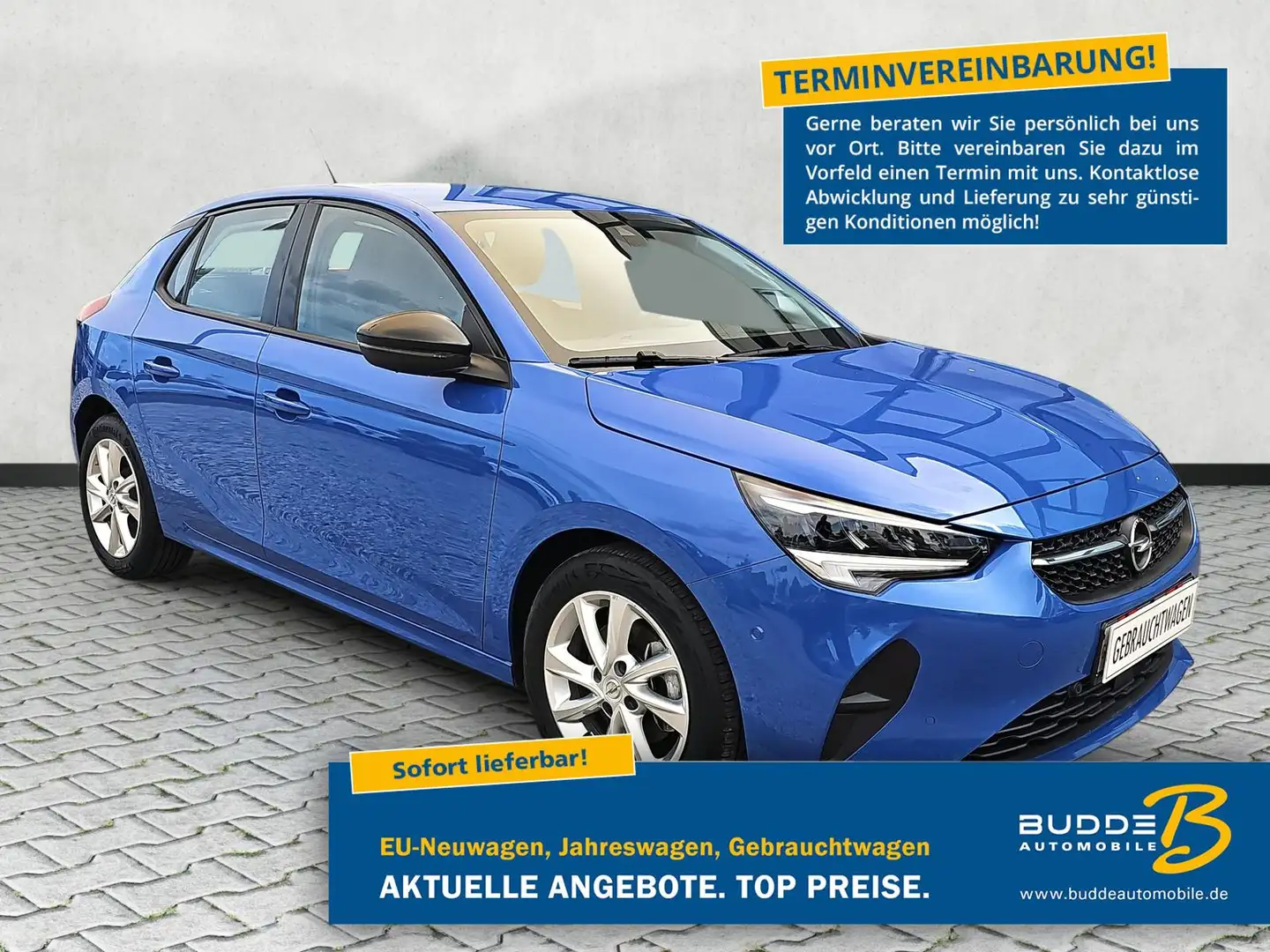 Opel Corsa 1.2T Elegance 5türig Navi / Rückfahrkamera Blau - 1