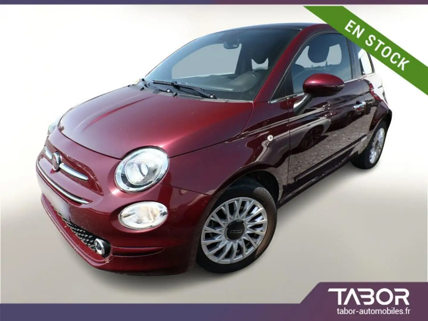 Fiat 500 1.2 8V 69 Lounge GPS radars Rouge - 1