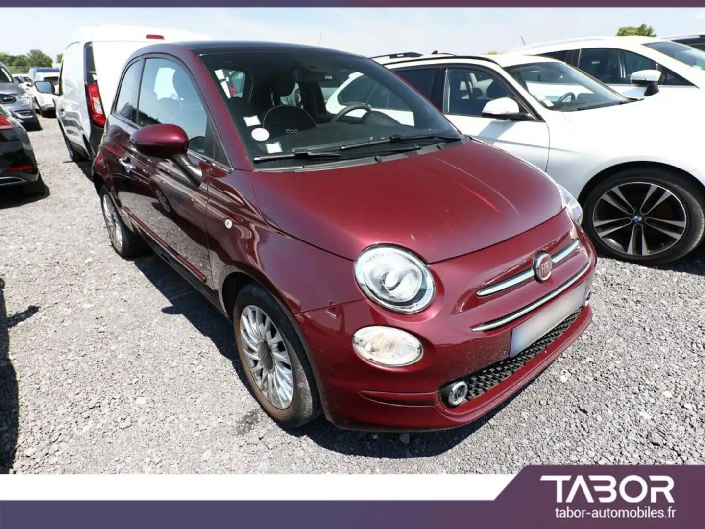 Fiat 500 1.2 8V 69 Lounge GPS radars Rouge - 2