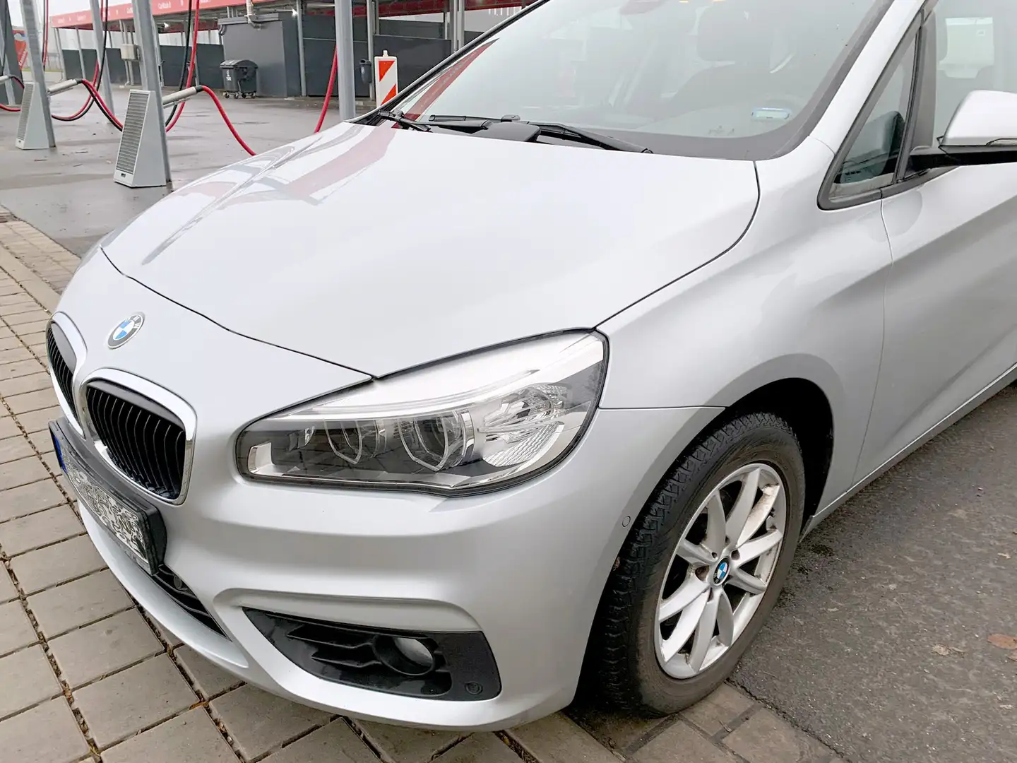 BMW 218 2er Active Tourer 218d Advantage LED Navi SH Srebrny - 2