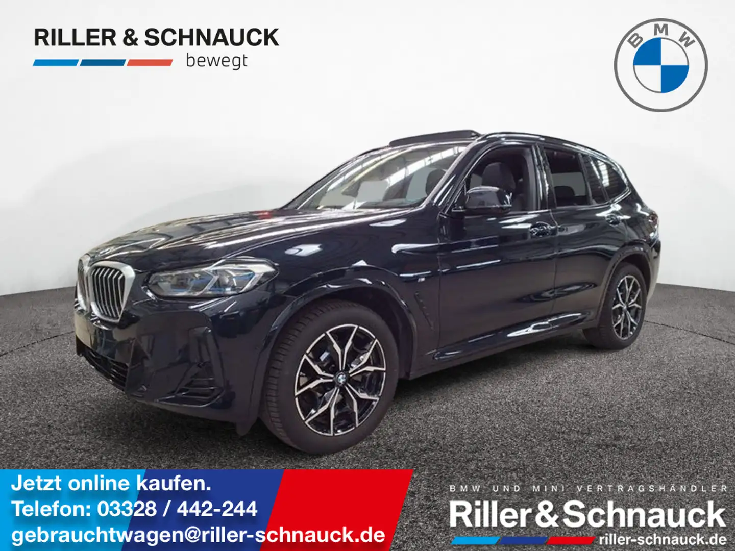 BMW X3 xDrive 20i M Sport LASER+AHK+PANO+HUD+HK Zwart - 1
