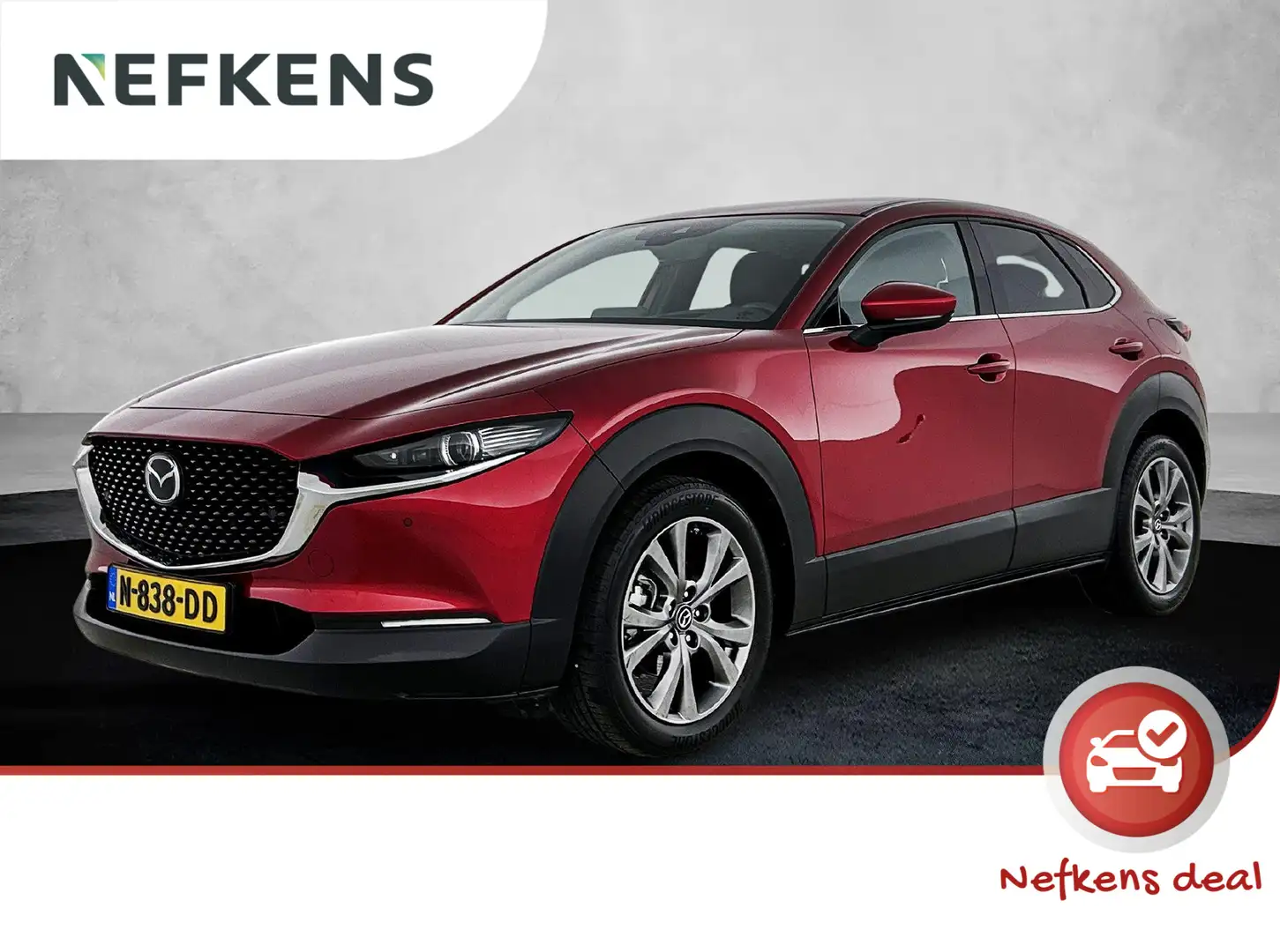 Mazda CX-30 186pk M Hybrid Luxury | 1ste eigenaar | LEER | Dod Rood - 1