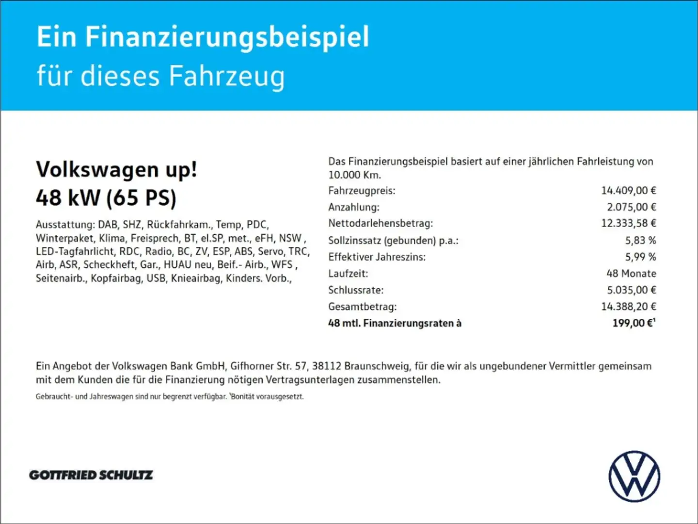 Volkswagen up! 1.0 Rückfahrkamera Sitzheizung Silber - 2