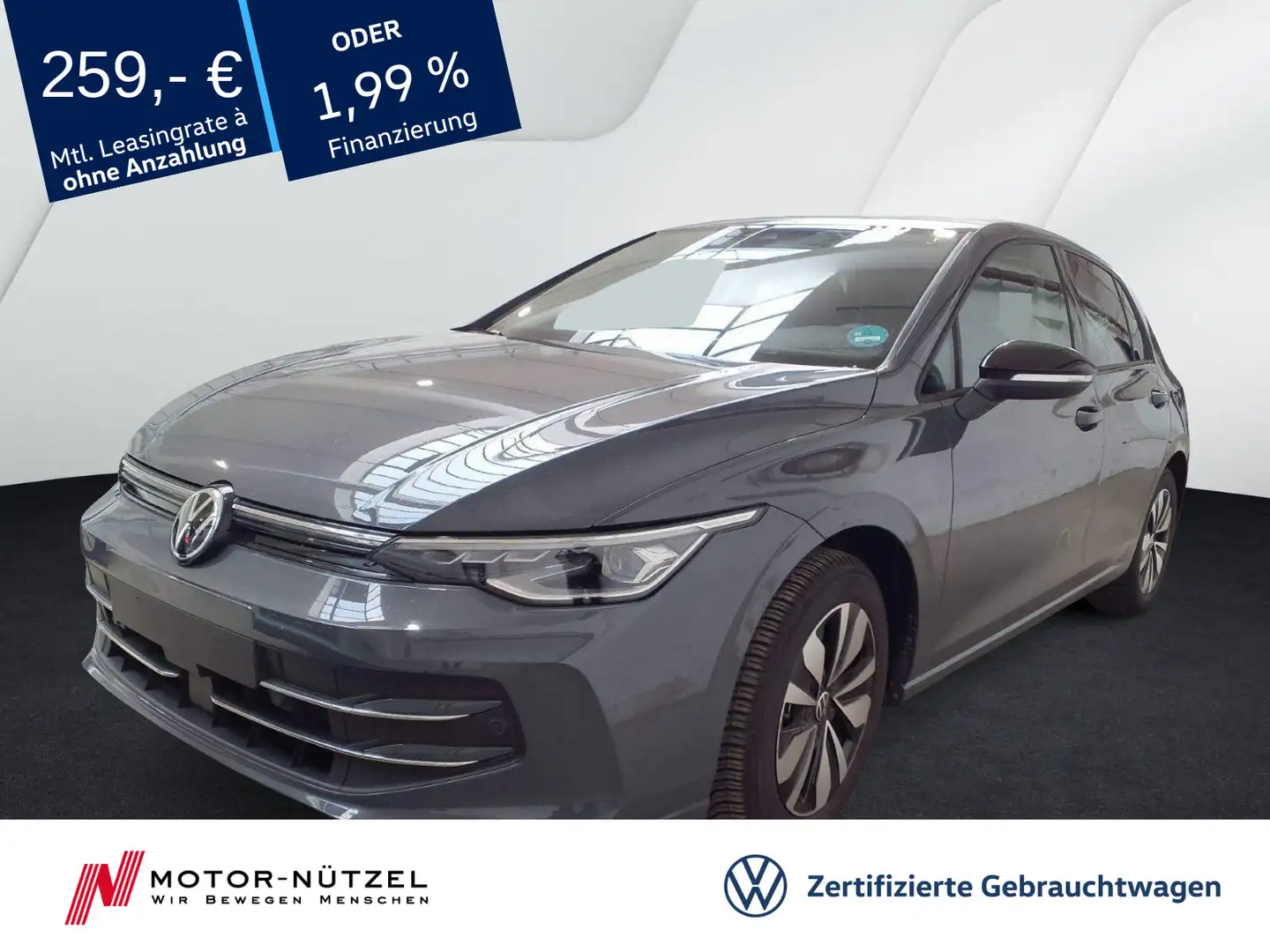 Volkswagen Golf VIII 1.5 TSI GOAL LEDplus+NAVI+AHK+ACC+DAB Grau - 1