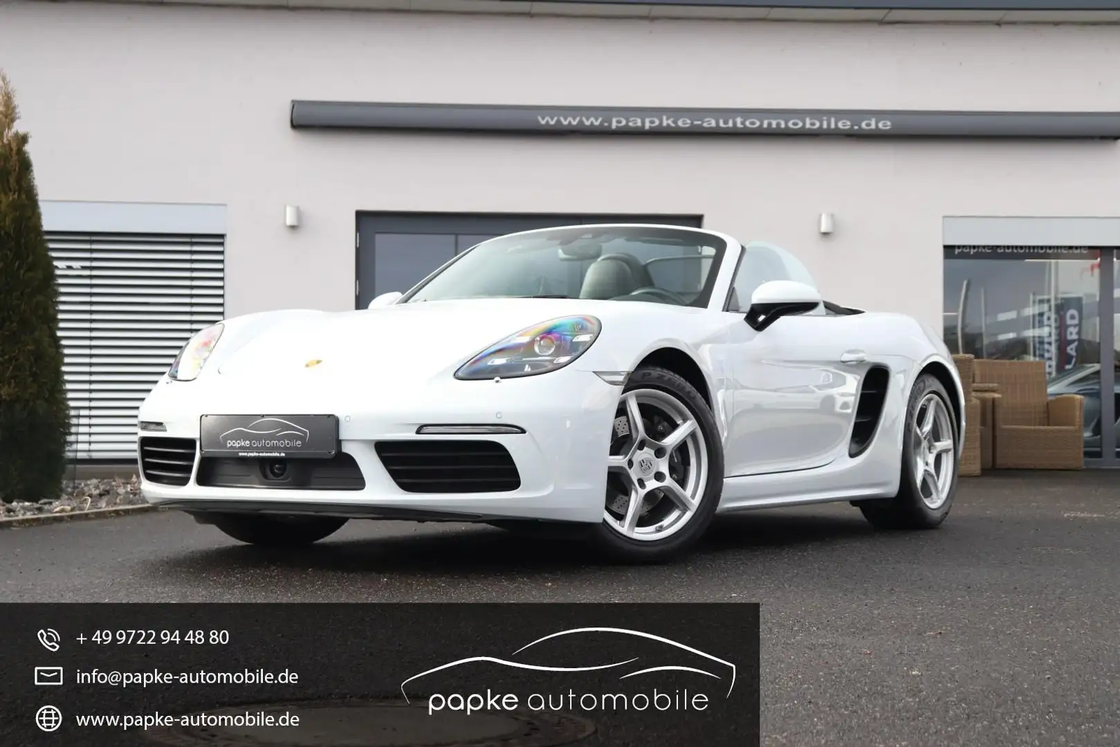 Porsche Boxster +SITZBELÜFTUNG*CARPLAY+KAMERA+BOSE+PDLS+ Weiß - 1
