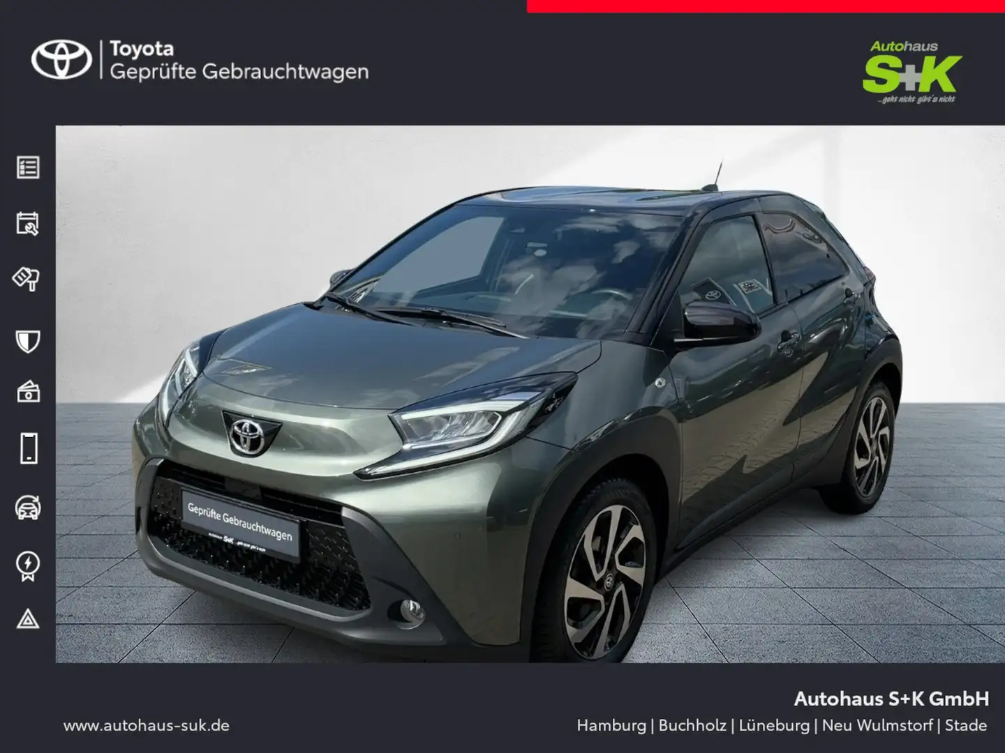 Toyota Aygo X 1,0-l-VVT-i, 5-Türer, Pulse*Komfort+LED Paket Grün - 1