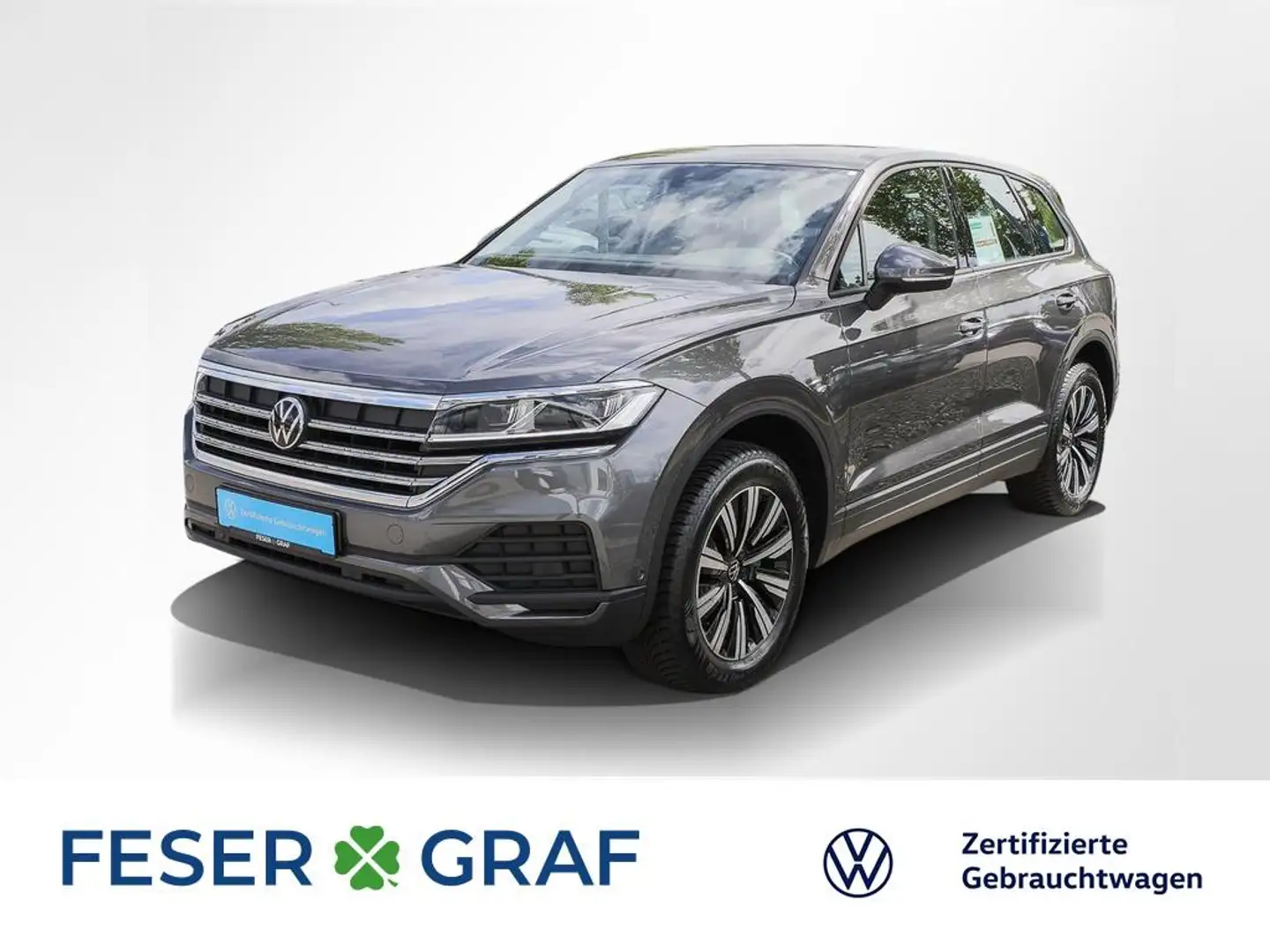 Volkswagen Touareg 3.0 TDI 4M ACC AHK LED Navi RüKa Grau - 1