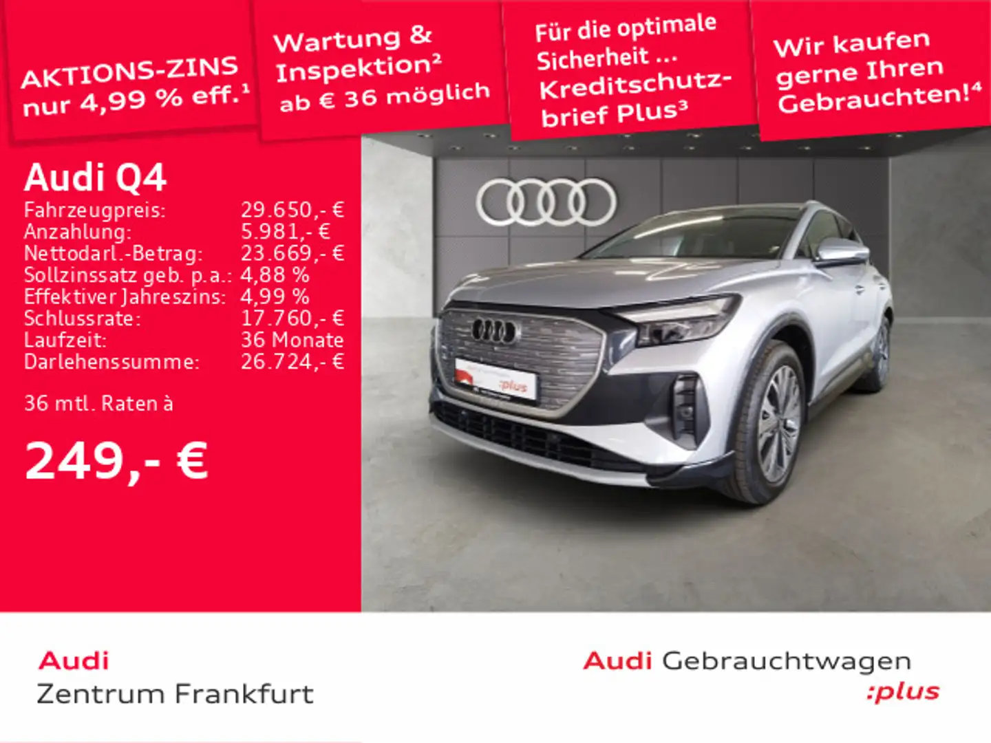 Audi 40 e-tron advanced LED Navi Sonos DAB VC PDC Silber - 1