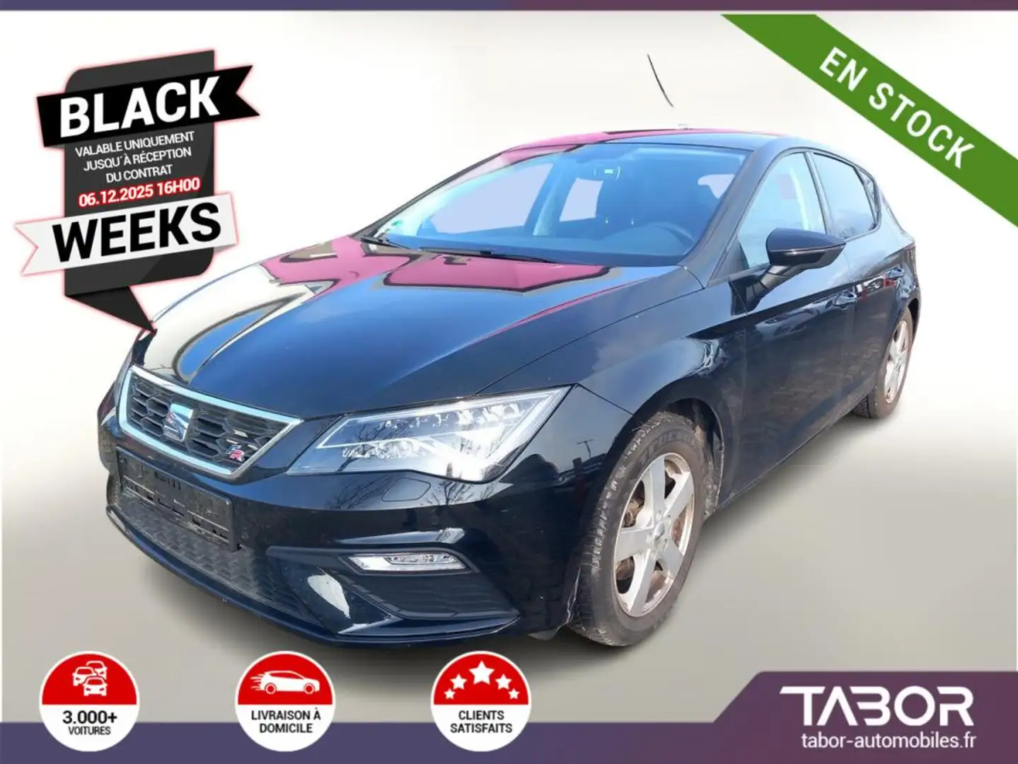 SEAT Leon 1.4 TSI 150 FR LED PDC FullLi Cam Noir - 1