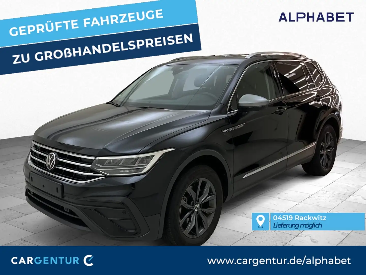 Volkswagen Tiguan Allspace 2.0 TDI Life 4Motion AHK StHz Zwart - 1